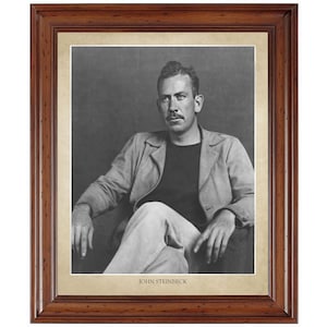 John Steinbeck portrait; 18x24&quot; print on premium photo paper (does not include frame)