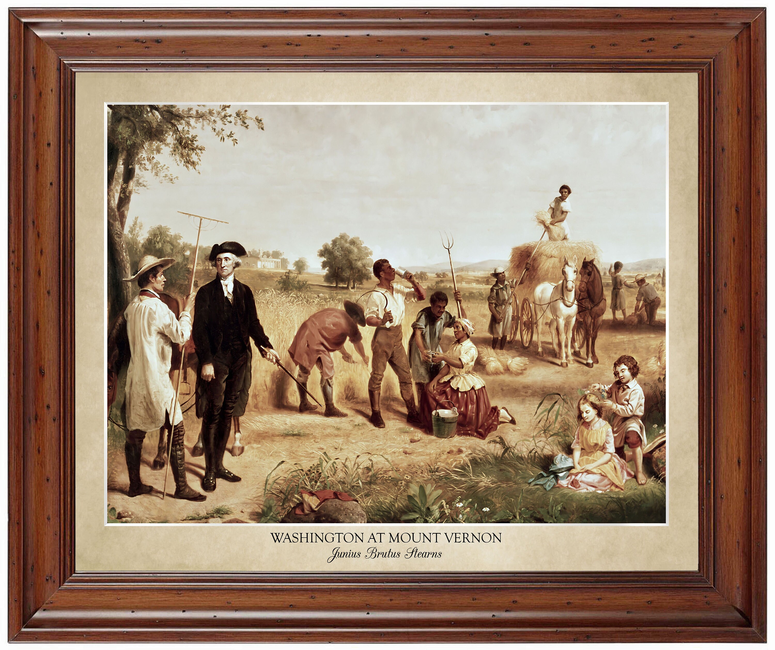 Washington at Mount Vernon by Junius Brutus Stearns; 18x24