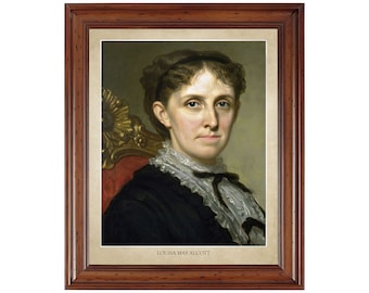 Louisa May Alcott portrait; 18x24" print on premium photo paper (does not include frame)