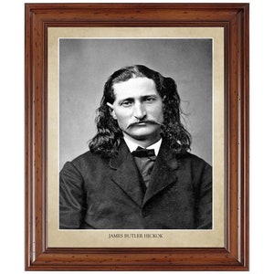 James Butler (Wild Bill) Hickok portrait; 18x24" print (does not include frame)