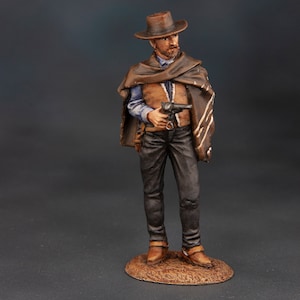 Western Film Figur, Clint Eastwood als Blondie, Maßstab 1/32, der Mann ohne Namen, 54 mm Metallminiatur, Film Charakter Figur, Männer Geschenk