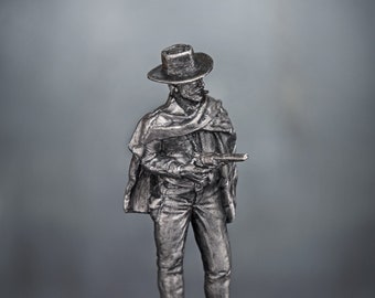 Wild West Cowboy Action Figures &quot;Good&quot;, Clint Eastwood As Blondie 1/32 Scale, Toy Soldiers 54mm, Tin Metal Miniature Action Figure Statuette