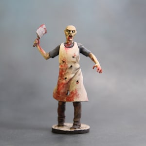Zombie Miniature, 54mm Scale Tabletop Miniature, Undead Painted Figures, Male Undead Model, Gaming RPG Miniature, Dead Zombie, Mens Gift