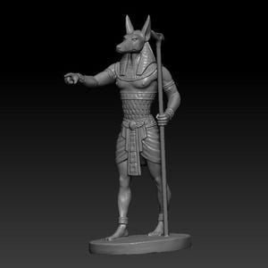 Miniature God Of Egypt, Plastic Figurine, Egyptian Mythology Resin Miniature, Gift for Collector, 3D Printed Model of Egyptian God Anubis