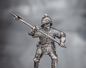 Tin toy soldiers ELITE painted 54 mm Barbarian with a hammer 