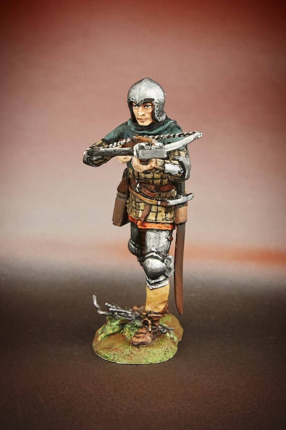 Tin soldier Crossbowman 54 mm figure 