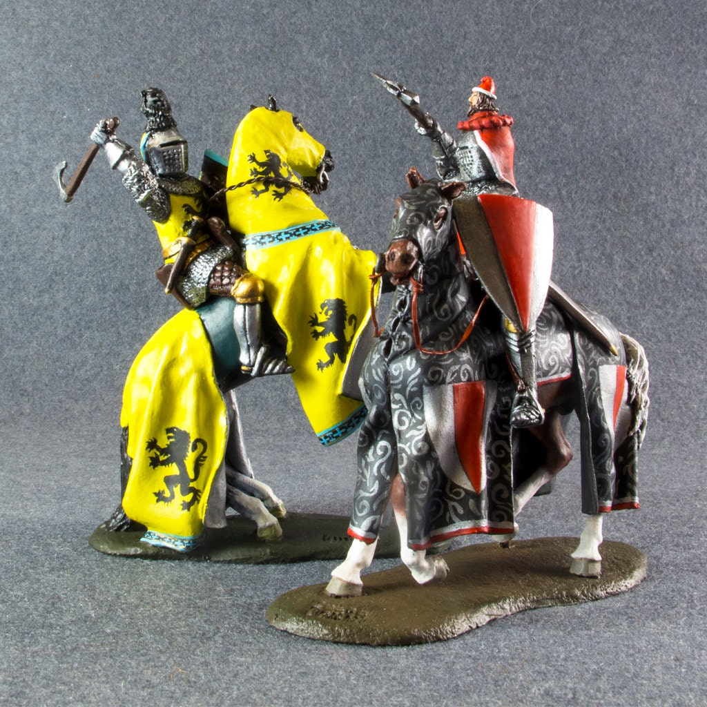 Toy Soldier 1/32 scale Knight 54 mm Miniature tin Cavalry figurine 