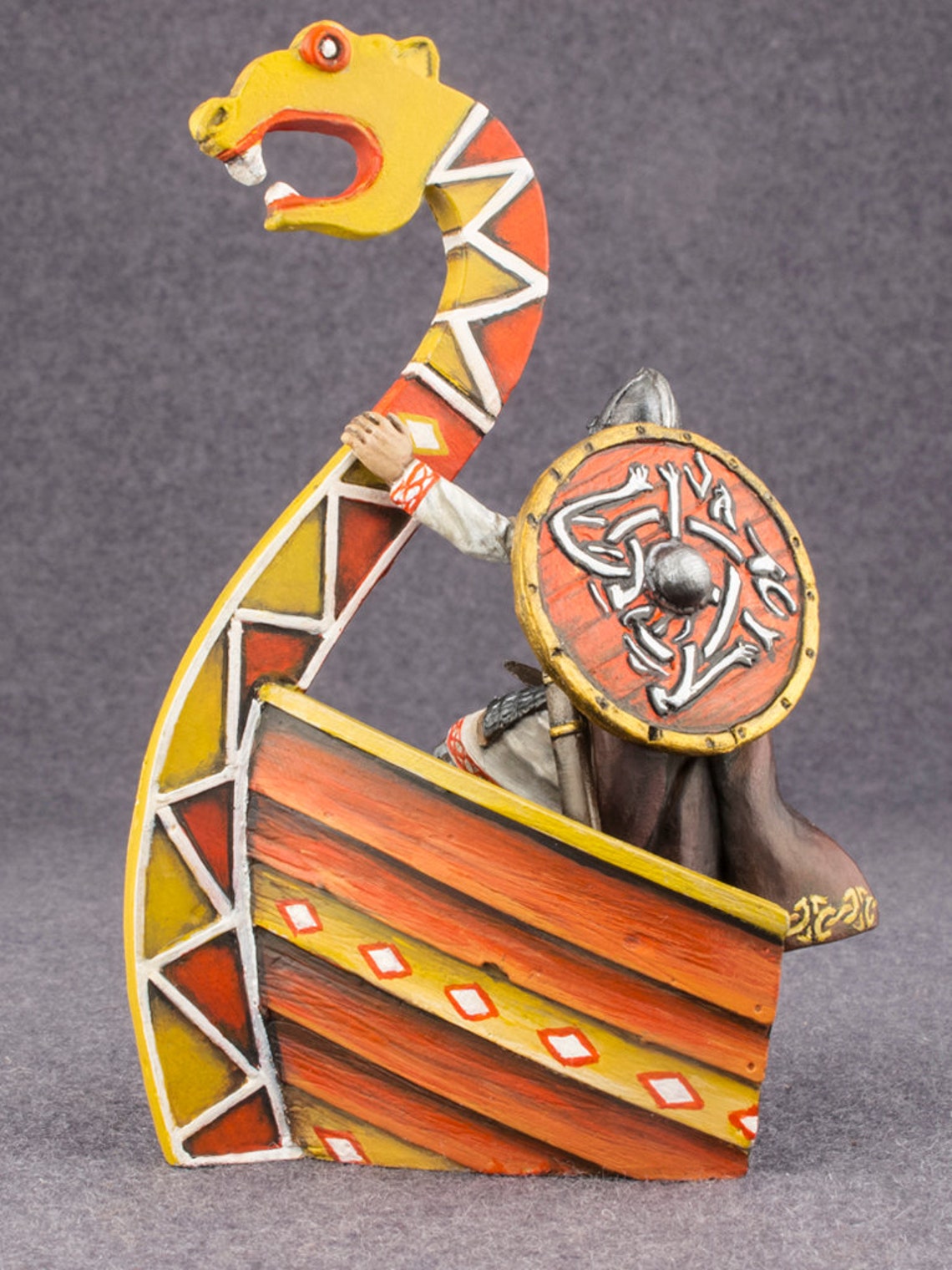 Viking Warrior soldier Figurine model Viking Drakkar Model Tin Etsy