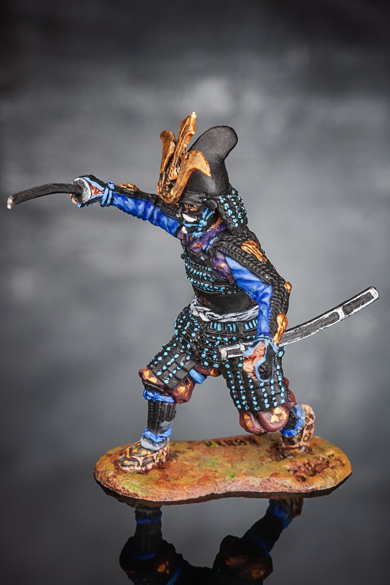 Samurai Japanese Collectible Toy Middle Ages Toy Soldier 1/32 Etsy
