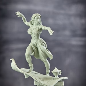 Miniatures Arabian Woman, Model to Paint Resin, Model Scale Kit Arabian Nights, Miniature Figurines, 3D Printed Model, Gift for Movie Lover