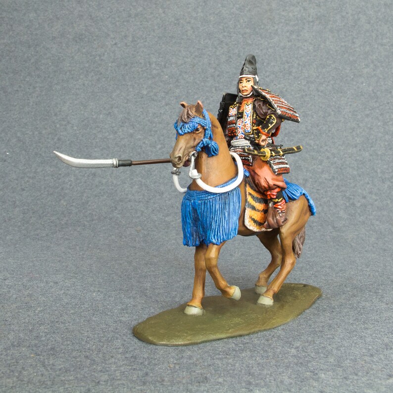 Tin Miniature Armored Warrior Collection Figurine Japanese Medieval 1/