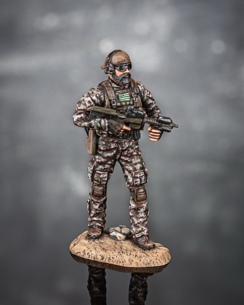 unpainted 54mm metal toy soldiers