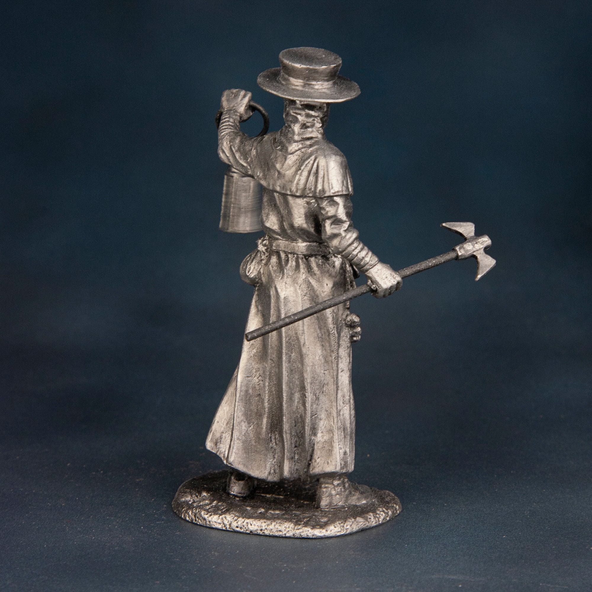 Plague Doctor Middle Ages Model 54mm collectible statue Copper figur Mw-15 