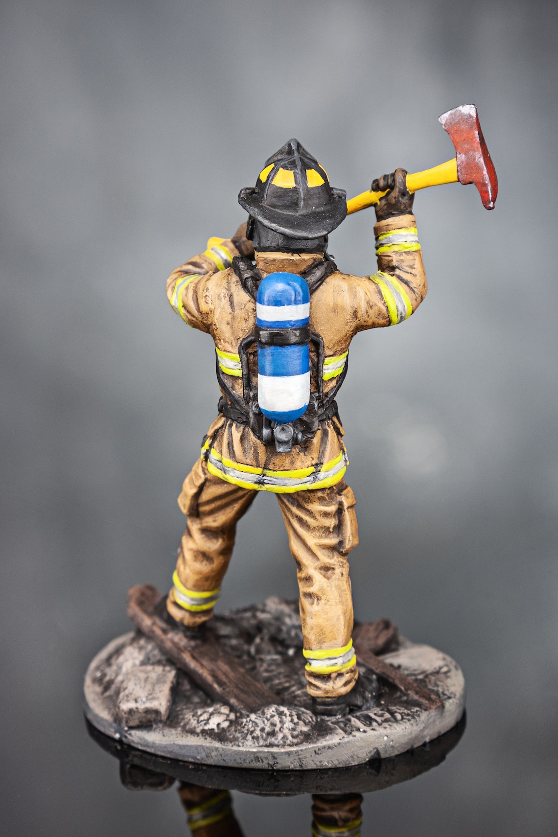 Toy Soldier USA Fireman Miniature Collectible Firefighter - Etsy