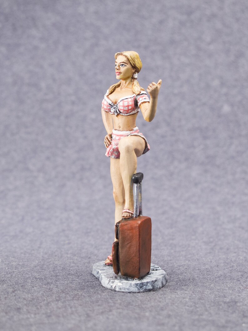 Pink Costume Erotic Lady Girl Figure Naked Toy Soldiers Miniature Adult Gif...