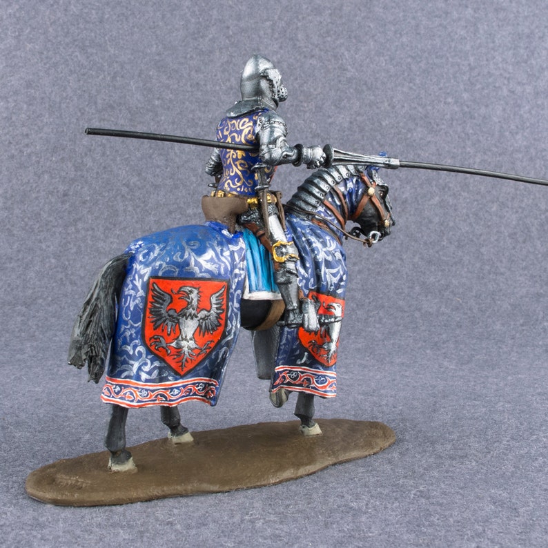 Bohemian Knight Miniature Figurines Knight on a Horse 1/32 Etsy