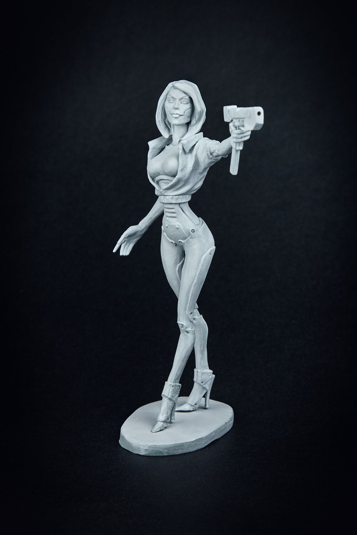 Plastic Soldier Model to Paint Woman Figurine Sexy Female 75 Etsy