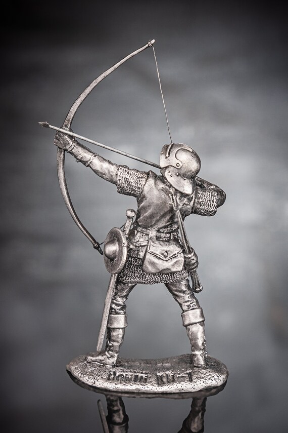 Details about  / Painted Tin Toy Soldier English archer 54mm 1//32
