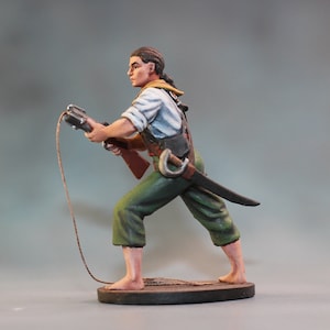 Miniature of Medieval Sailor, Sailor Warrior, Teacher Gift, Caribbean Sea Pirate Miniature, Action Figurine of Pirate, Sailor Soldier Toy