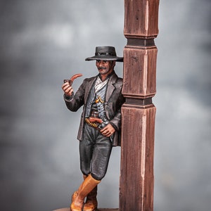 Wilder Westen Cowboy, Western Miniatur, Cowboy 1/32 Skala, Wild West Collection, Modell 54 mm, handbemalter Spielzeugsoldat, Geschenk für Sammler Idee