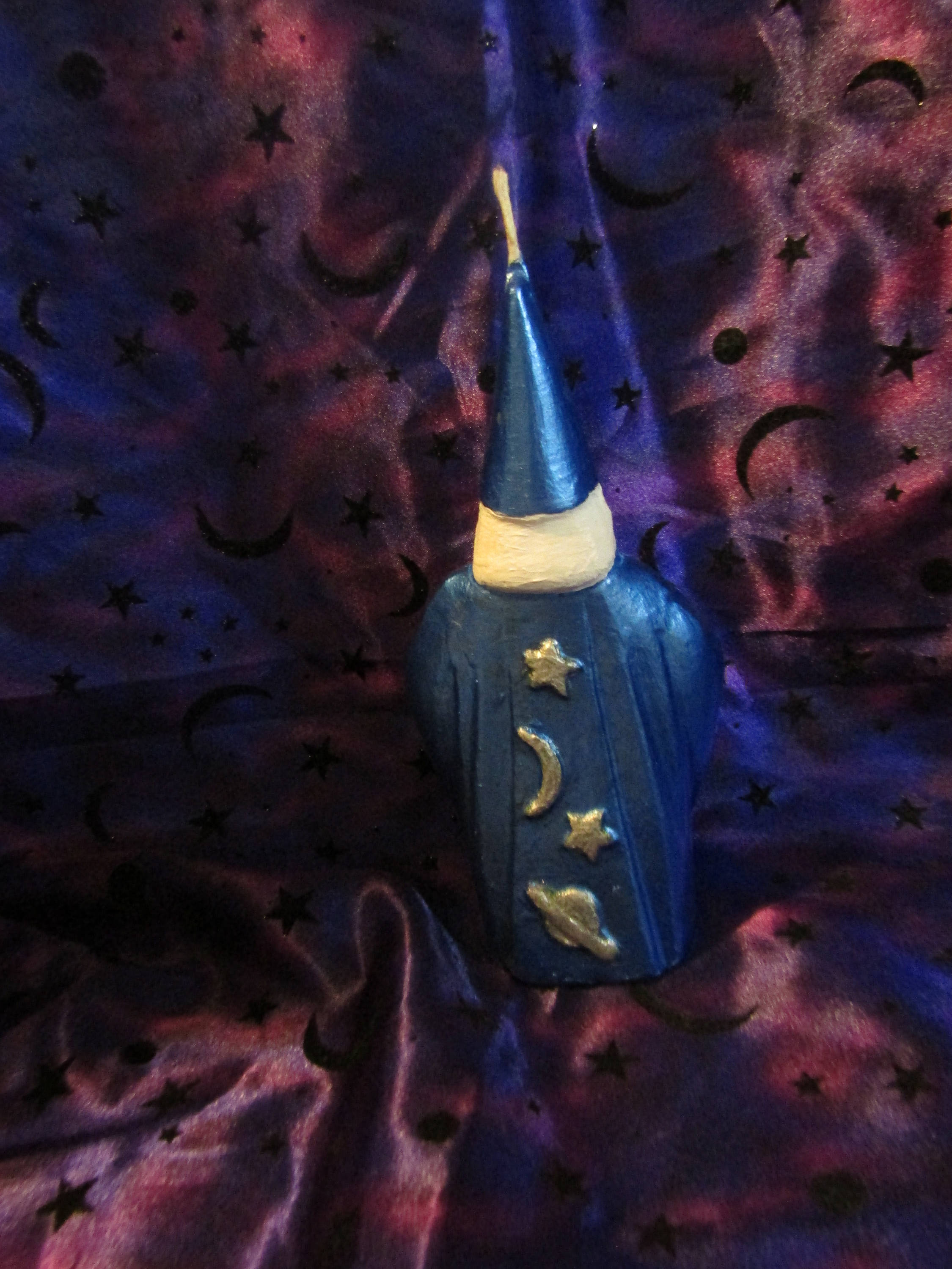 Wizard Candlehome Decorcandlesfantasyholiday Giftsunique Etsy