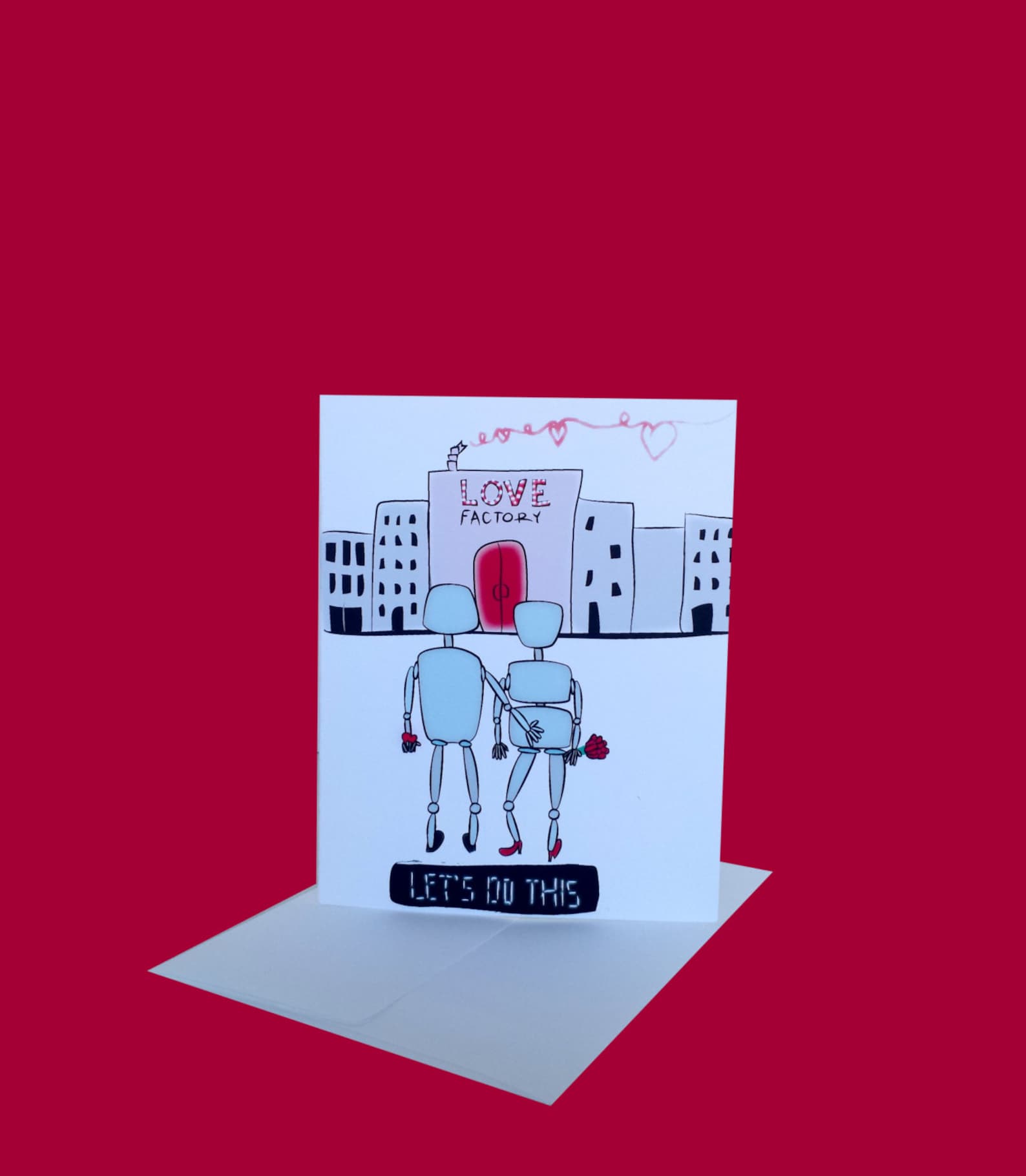 Funny Valentine Printable For Husband Or Wife DIY Love Robots INSTANT DOWNLOAD Etsy