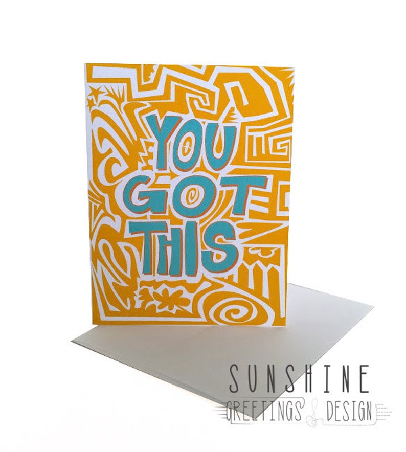 Printable You Got This Card - Good Luck - Instant Download - Etsy