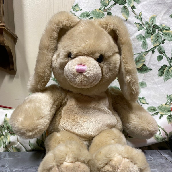 Vintage Bunny Rabbit Lop Eared Build A Bear Bunny Plush Toy collectable Bunny Keepsake