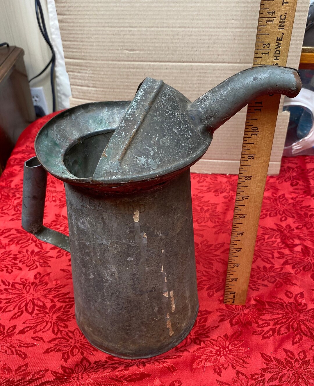 Vintage Metal Oil Can Collectable Automobile Keepsake Etsy