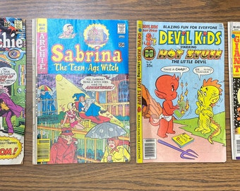 vintage BD de collection pour débutants Sabrina Devil kids Archie souvenir Harvey Archie Comics une belle variété de livres amusants pour apprendre à lire