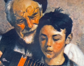 The Music Maker Norman Rockwell Collector Plate by Knowles