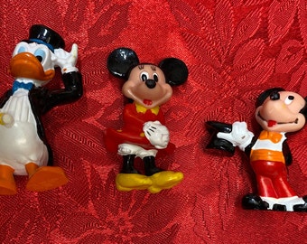 Vintage Disney Applause PVC Figurine collectable Keepsake  Minnie Mouse Mickey Mouse Donald Duck