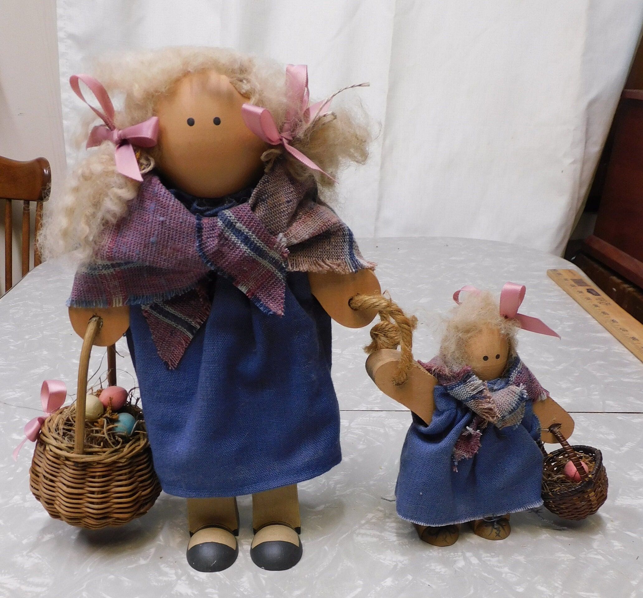 Vintage Sadie and Her Little Sister Keepsake Collectable Whimsical