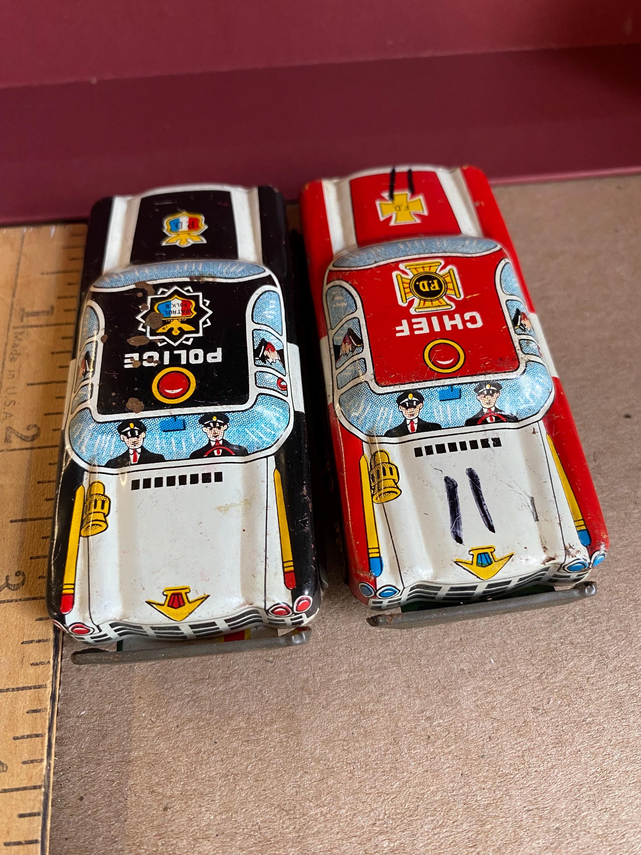 Tin Fire Chief Car - Etsy