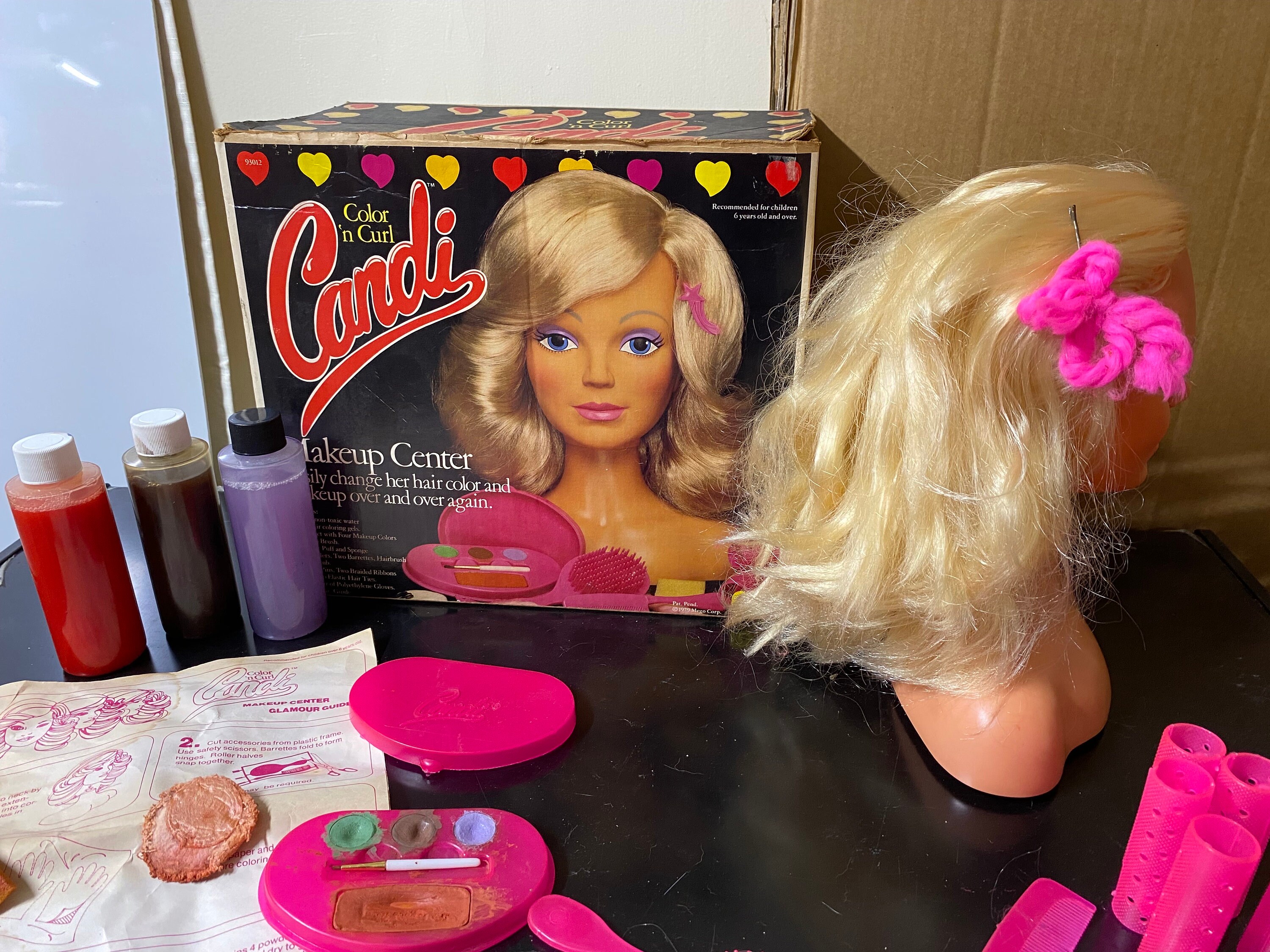 Barbie makeup head 1970s hotsell