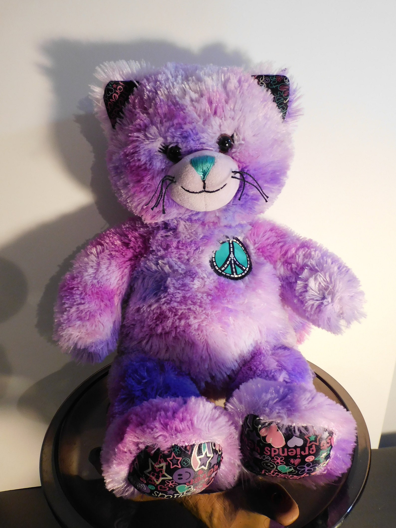 Build A Bear Purple Tyedye kitty Plush Kitty is about Etsy