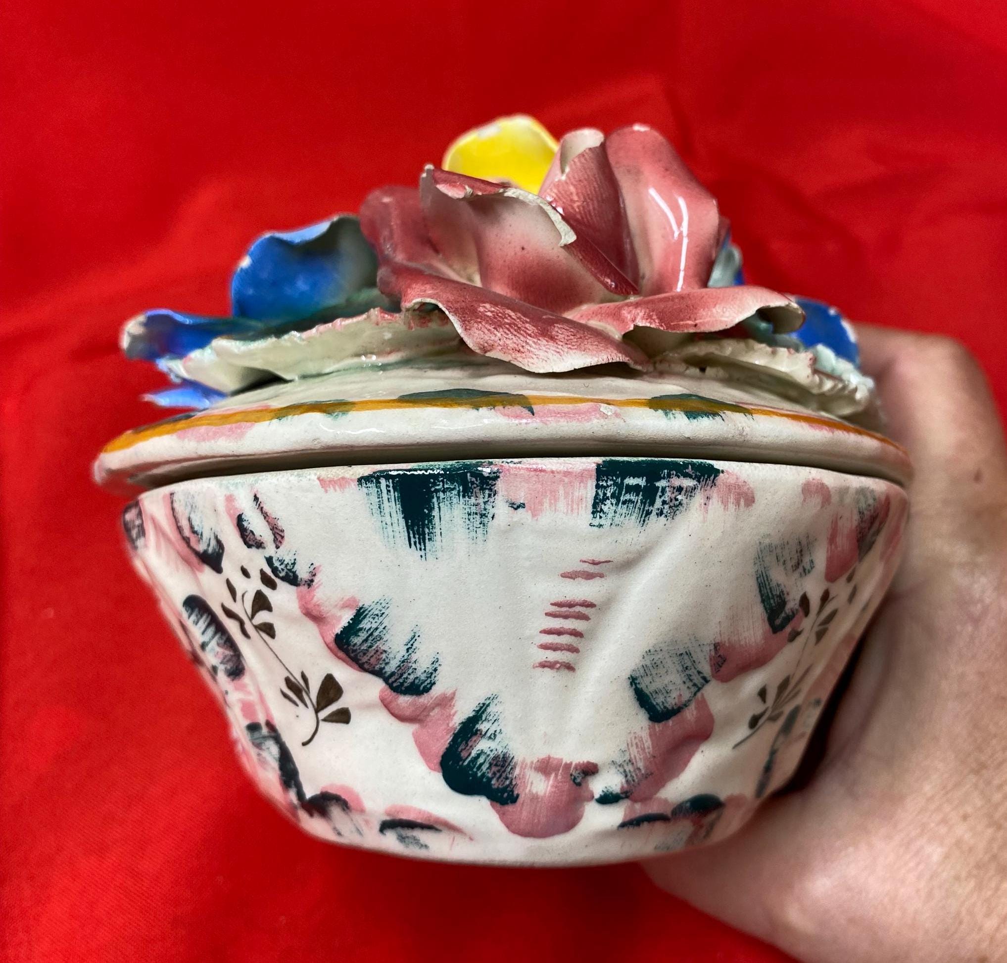 磁器の花束 イタリア 陶器 皿 - Etsy 日本