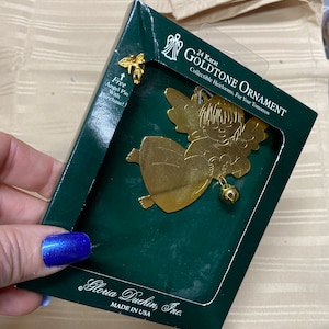 Angel with Heart Ornament & Angel Pin