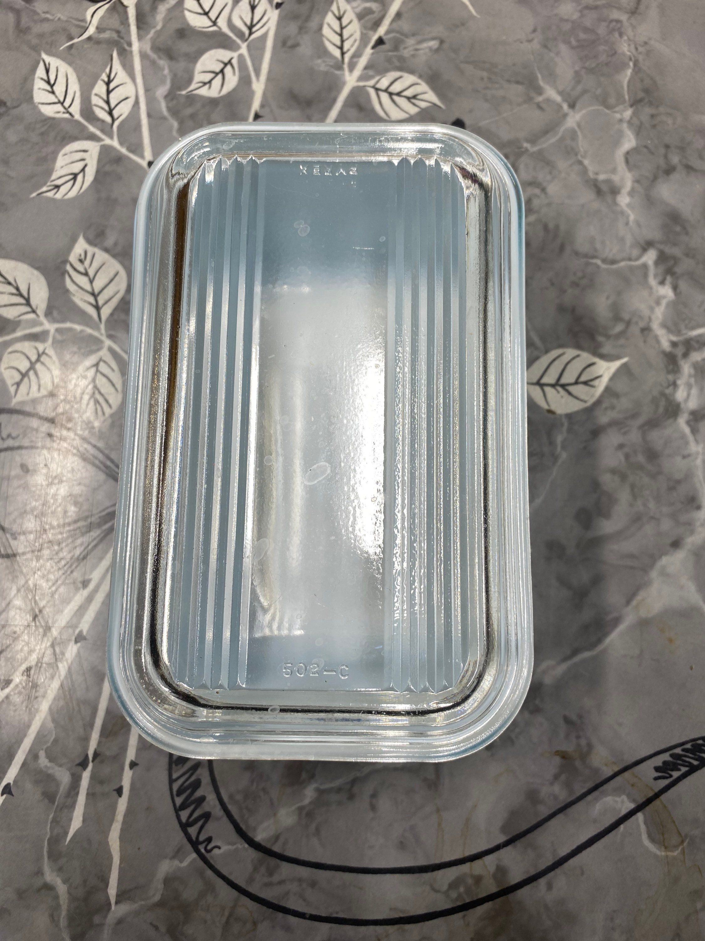 Rectangular Vintage Pyrex Vintage Pyrex Blue Rectangle Refrigerator Dish With Lid MCM Decor ...