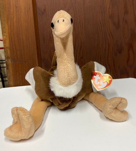 Buy Vintage TY Stretch Ostrich Beanie Baby Plush Sept. 21 1997