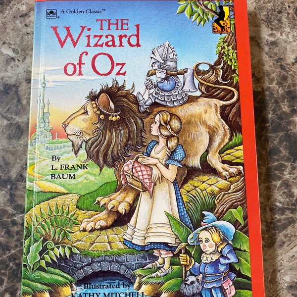 Vintage The Wizard of Oz  Golden Classics Book Collectable Hardcover Keepsake Classic Fiction Story