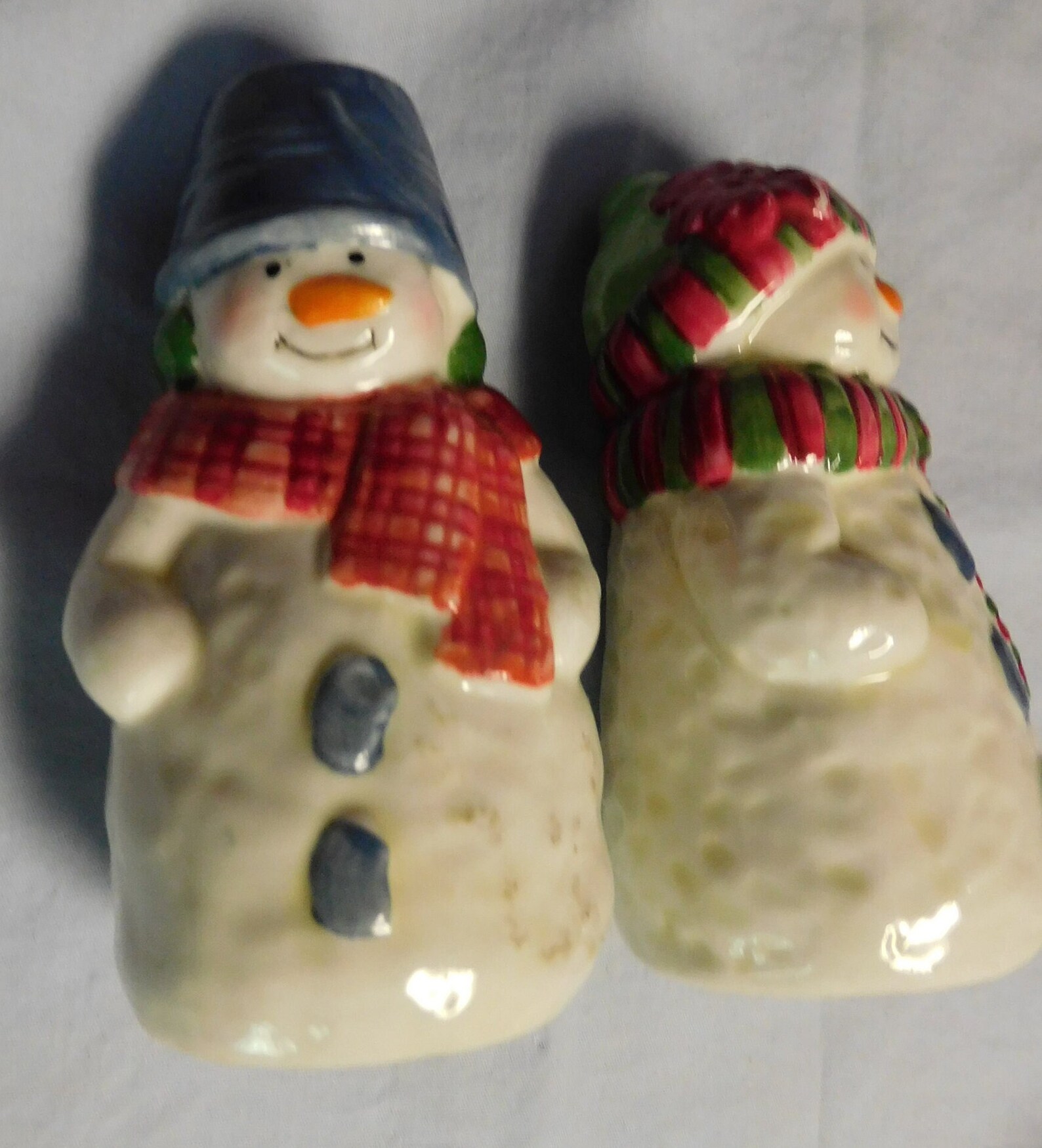 Vintage Charming Snowmen Salt and Pepper Shaker Collectable Etsy