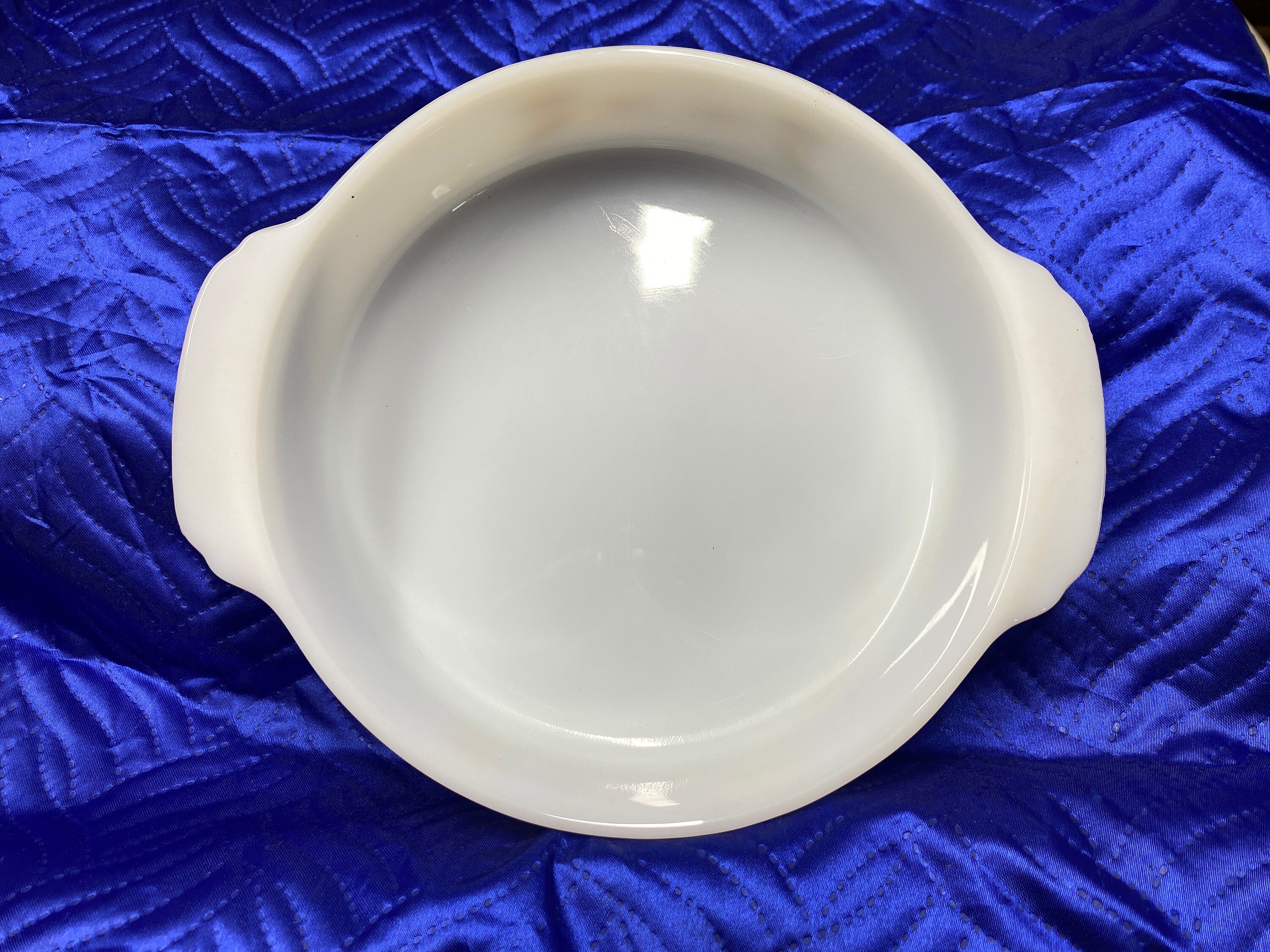 Vintage Fire King Baking Dish Collectable White Wheat Fire King Ovenware Dishes Keepsake 450