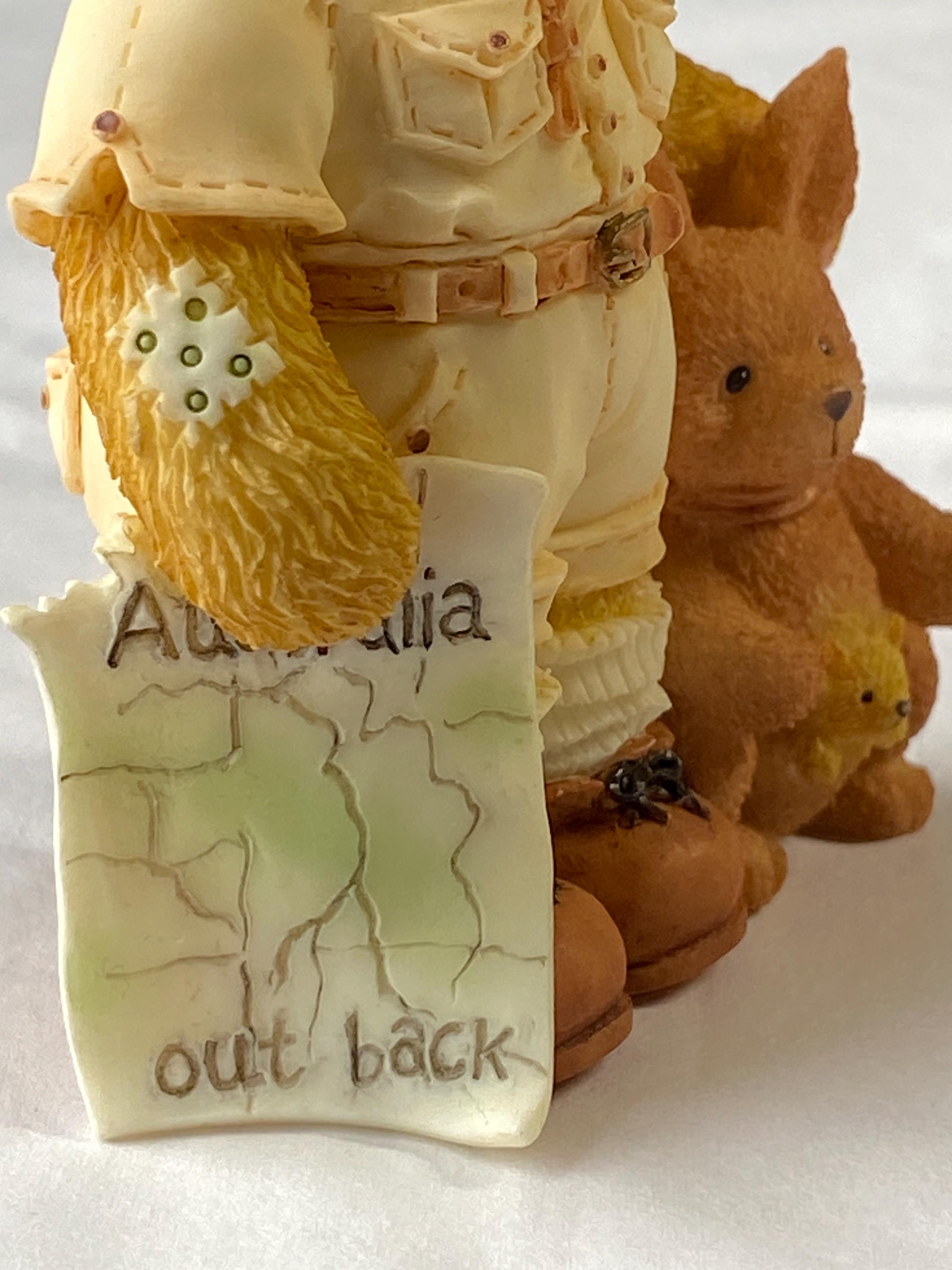 Australian Outback Bear Bazza Cherished Teddies Figurine - Etsy Canada