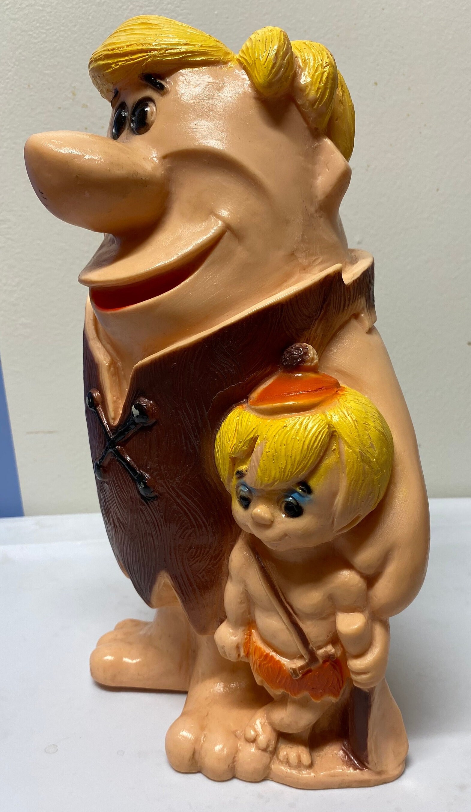 70's フリントストーン バーニー & バンバン 貯金箱