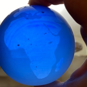 Blue Globe Paperweight