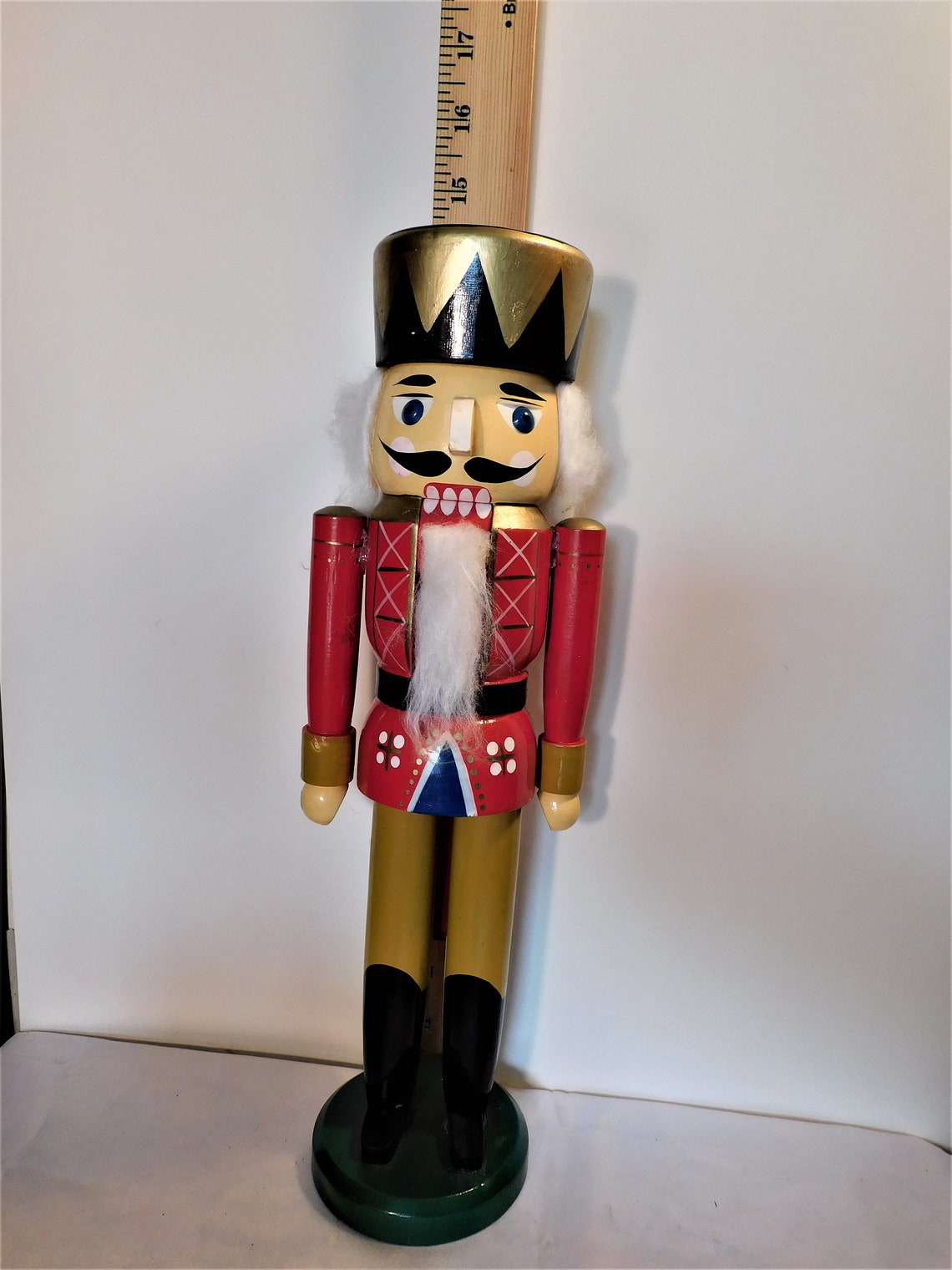 Vintage Traditional German Nutcracker King 13.5 Inches Tall Etsy