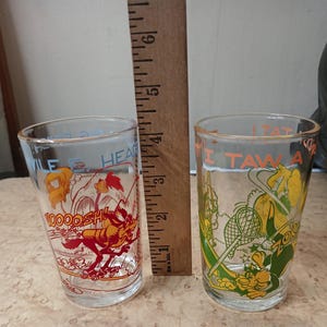 Granny Tweety Sylvester or Wile E Coyote Road Runner Character Glass