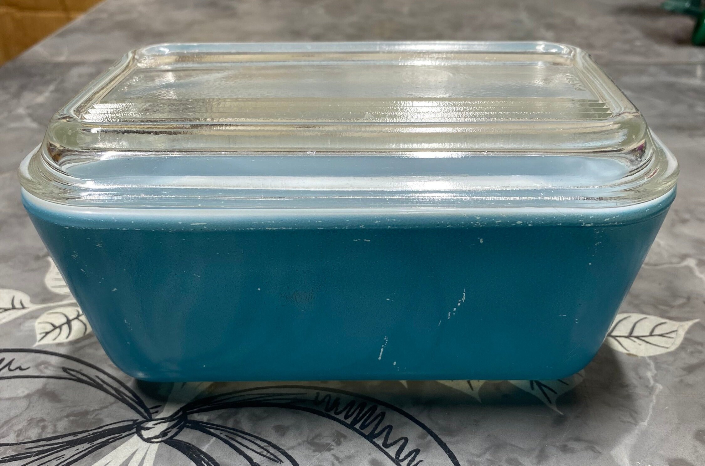Rectangular Vintage Pyrex Vintage Pyrex Blue Rectangle Refrigerator Dish With Lid MCM Decor ...