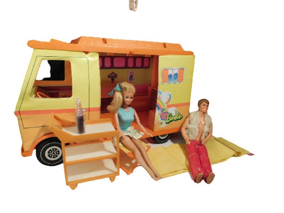 Vintage Barbie Camper Barbie Collectable Fun Barbies Dream Camper Decor  Mattel Barbie Country Camper 